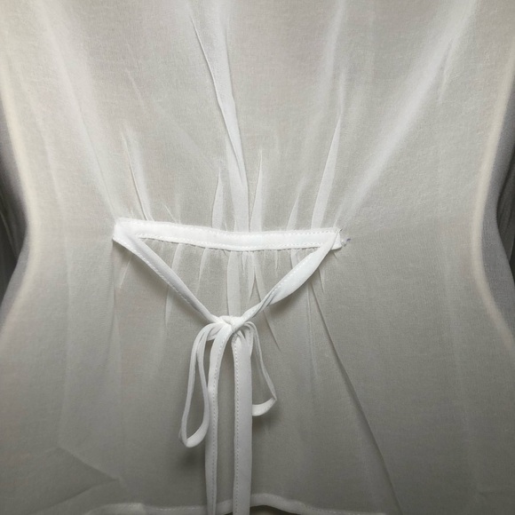 NWT Current mood SHEER BLOUSE CHIFFON TOP size medium - Picture 5 of 6